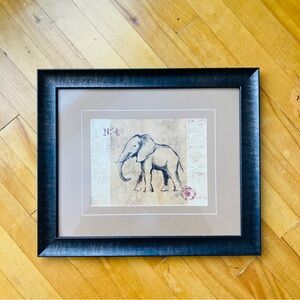 Elephant Print - Fabrique de Villeneuve Certificate Mixed Media Print